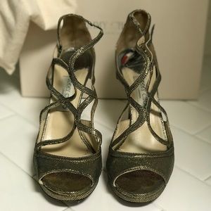 Jimmy Choo Metallic Lizard Print Heel